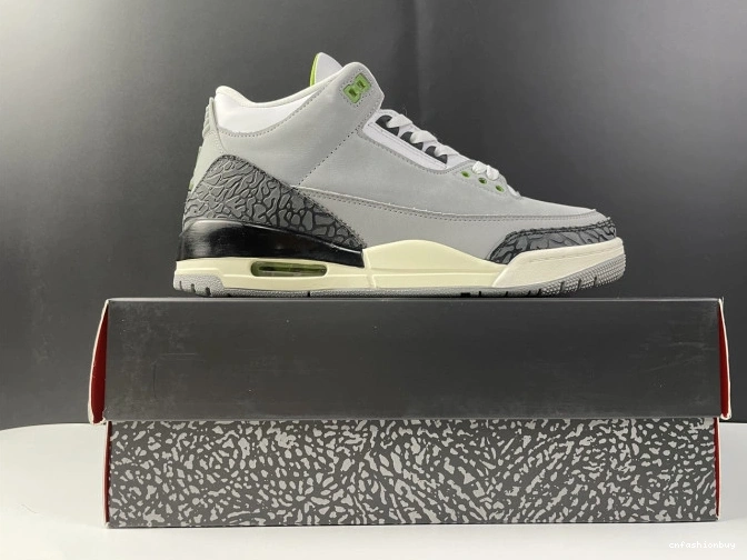 136064-006 3 Jordan Retro Chlorophyll Air 0811